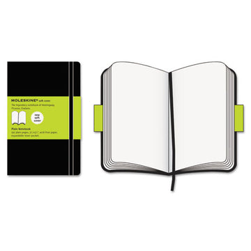 Moleskine® Classic Softcover Notebook, 1 Subject, Unruled, Black Cover, 5.5 X 3.5, 192 Sheets freeshipping - TVN Wholesale